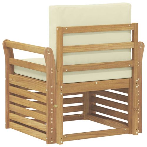 Комплект дивани за открито Полиестер Бяло