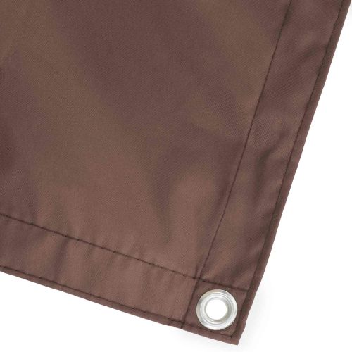 Прозорец за балкон 150 x 800 cm Тъкан с PU покритие Кафяво