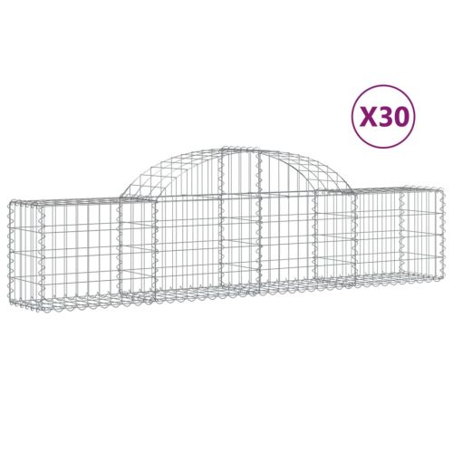 Габионни кошници арка 30 бр 200x30x40/60 см поцинковано желязо