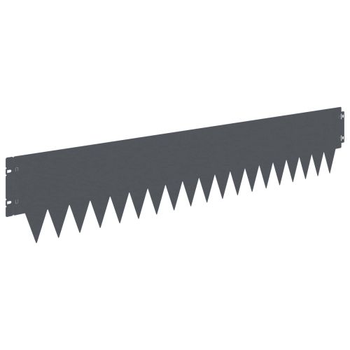 Ограда за трева 20 pcs 103 x 20 см метал Антрацит