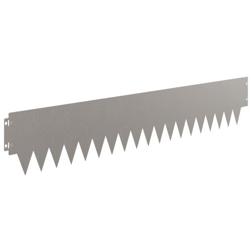 Ограда за трева 20 pcs 103 x 20 см метал Ръждясало