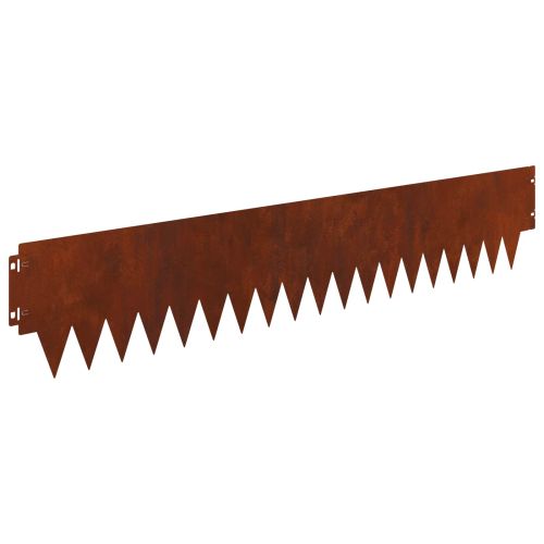 Ограда за трева 30 pcs 103 x 20 см метал Ръждясало