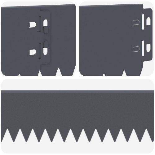 Ограда за трева 30 pcs 103 x 10 см Стомана Антрацит