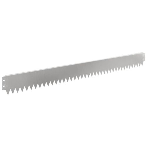 Ограда за трева 20 pcs 103 x 10 см Стомана Сребристо