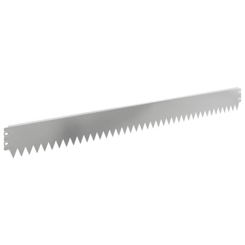 Ограда за трева 30 pcs 103 x 10 см Стомана Сребристо