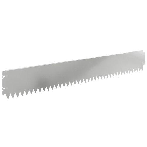 Ограда за трева 10 pcs 103 х 15 см Стомана Сребристо