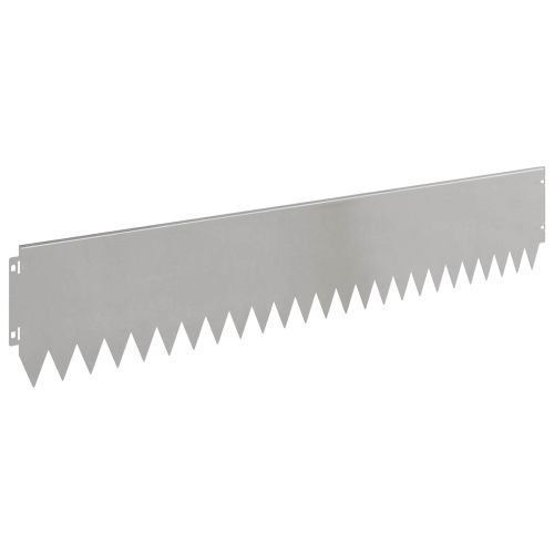 Ограда за трева 10 pcs 103 x 20 см Стомана Сребристо