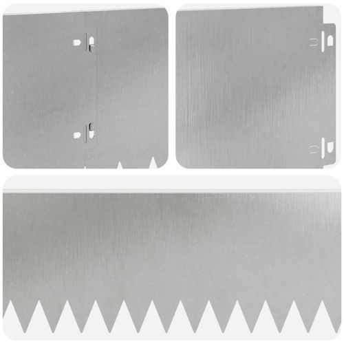 Ограда за трева 20 pcs 103 x 20 см Стомана Сребристо