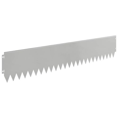 Ограда за трева 20 pcs 103 x 20 см Стомана Сребристо