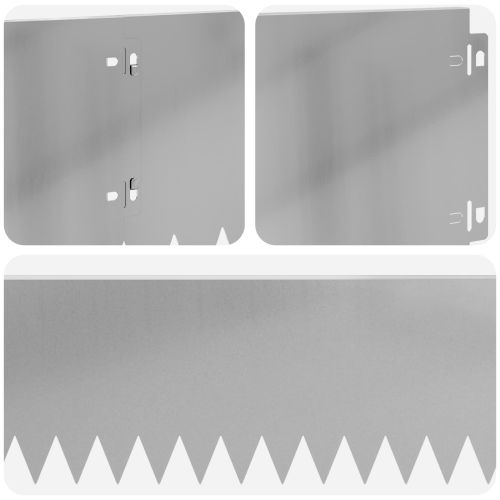 Ограда за трева 30 pcs 103 x 20 см Стомана Сребристо