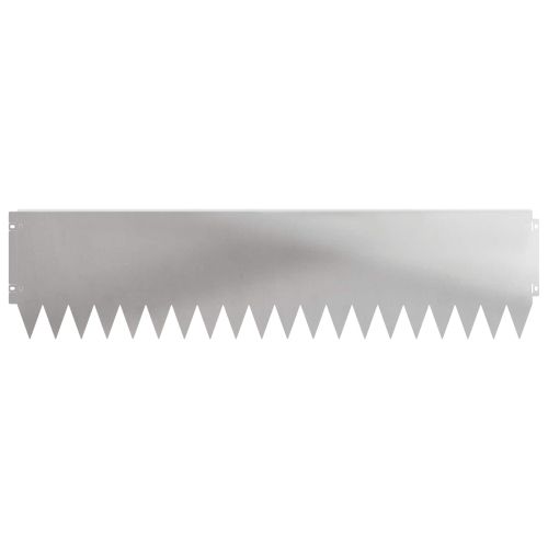 Ограда за трева 20 pcs 103 x 25 см Стомана Сребристо