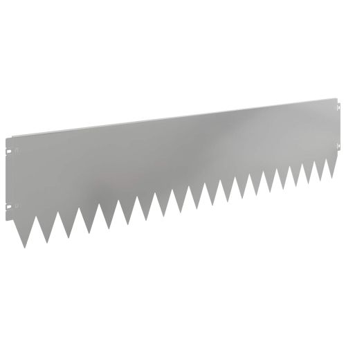 Ограда за трева 10 pcs 103 x 25 см Стомана Сребристо