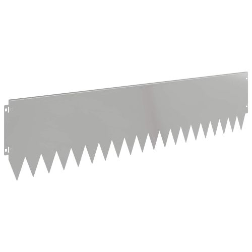 Ограда за трева 20 pcs 103 x 25 см Стомана Сребристо