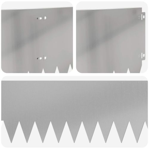 Ограда за трева 20 pcs 103 x 25 см Стомана Сребристо