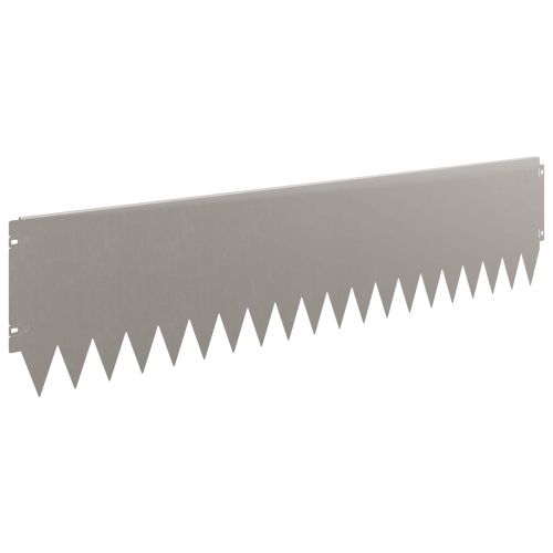 Ограда за трева 20 pcs 103 x 25 см Стомана Ръждясало