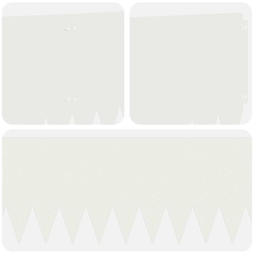 Ограда за трева 10 pcs 103 x 30 см Стомана Бяло