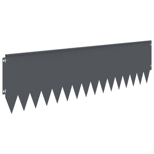 Ограда за трева 20 pcs 103 x 30 см Стомана Антрацит