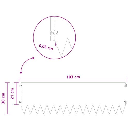 Ограда за трева 20 pcs 103 x 30 см Стомана Антрацит