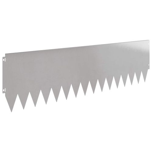 Ограда за трева 20 pcs 103 x 30 см Стомана Сребристо