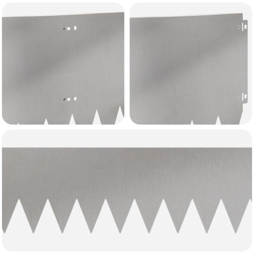 Ограда за трева 20 pcs 103 x 30 см Стомана Сребристо