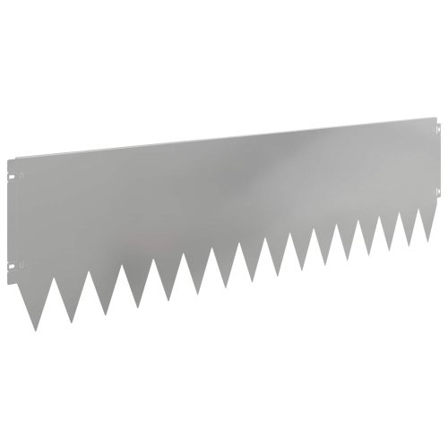 Ограда за трева 10 pcs 103 x 30 см Стомана Сребристо