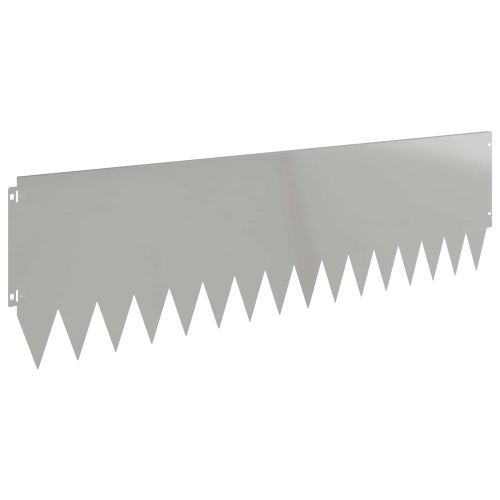 Ограда за трева 20 pcs 103 x 30 см Стомана Сребристо