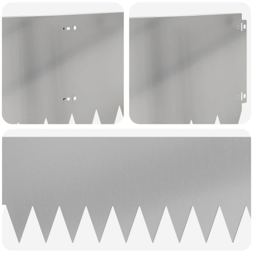 Ограда за трева 20 pcs 103 x 30 см Стомана Сребристо