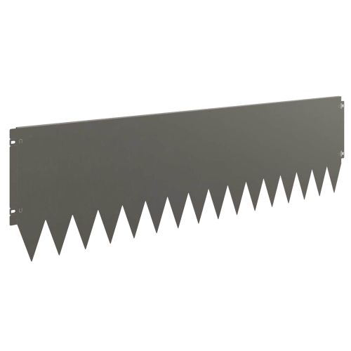 Ограда за трева 10 pcs 103 x 30 см Стомана Ръждясало