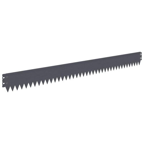 Ограда за трева 30 pcs 103 x 10 см Стомана Антрацит