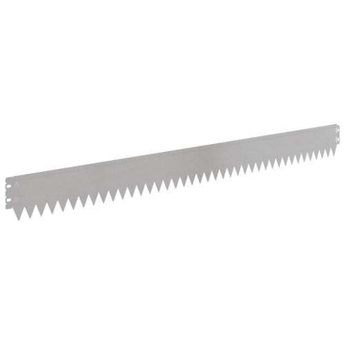 Ограда за трева 30 pcs 103 x 10 см Стомана Сребристо
