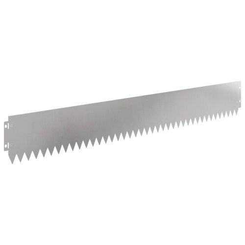 Ограда за трева 20 pcs 103 х 15 см Стомана Сребристо