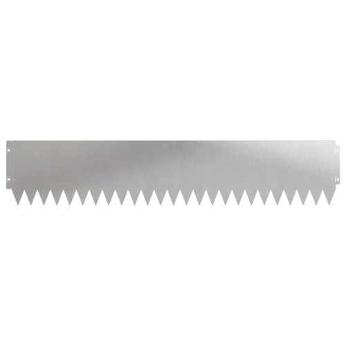 Ограда за трева 10 pcs 103 x 20 см Стомана Сребристо