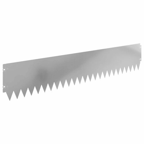 Ограда за трева 10 pcs 103 x 20 см Стомана Сребристо