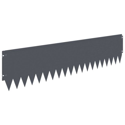 Ограда за трева 20 pcs 103 x 25 см Стомана Антрацит