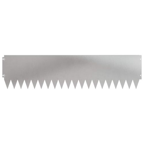Ограда за трева 10 pcs 103 x 25 см Стомана Сребристо