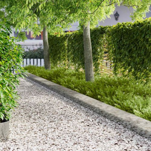 Ограда за трева 10 pcs 103 x 25 см Стомана Сребристо