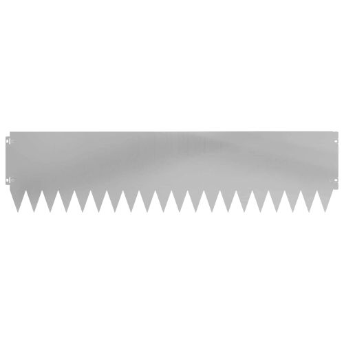 Ограда за трева 20 pcs 103 x 25 см Стомана Сребристо