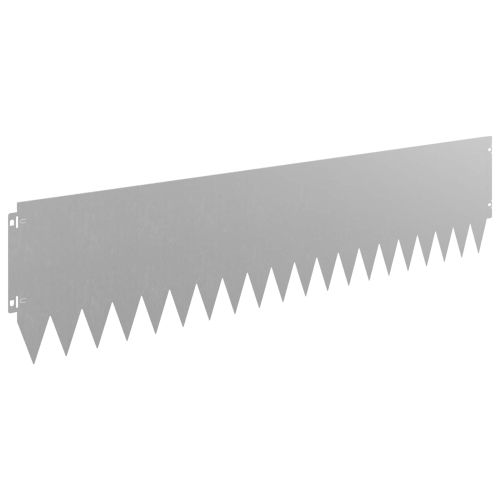 Ограда за трева 20 pcs 103 x 25 см Стомана Ръждясало