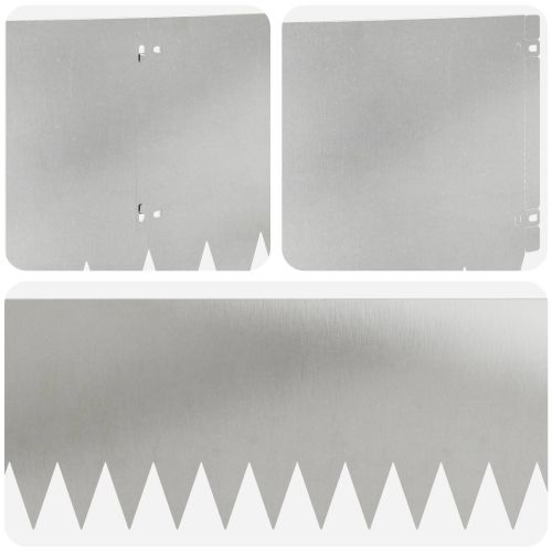 Ограда за трева 20 pcs 103 x 30 см Стомана Сребристо