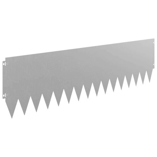 Ограда за трева 10 pcs 103 x 30 см Стомана Ръждясало