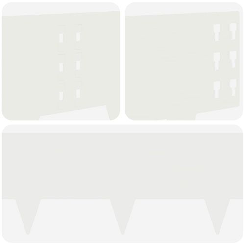 Ограда за трева 30 pcs 100 x 25 cm Стомана Бяло