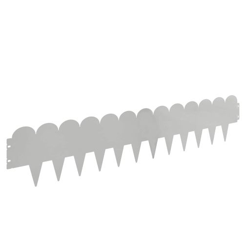 Ограда за трева 30 pcs 103 x 20 см Стомана Сребристо