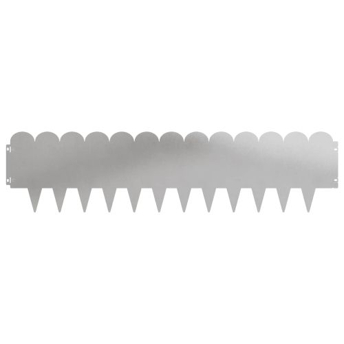 Ограда за трева 30 pcs 103 x 25 см Стомана Сребристо