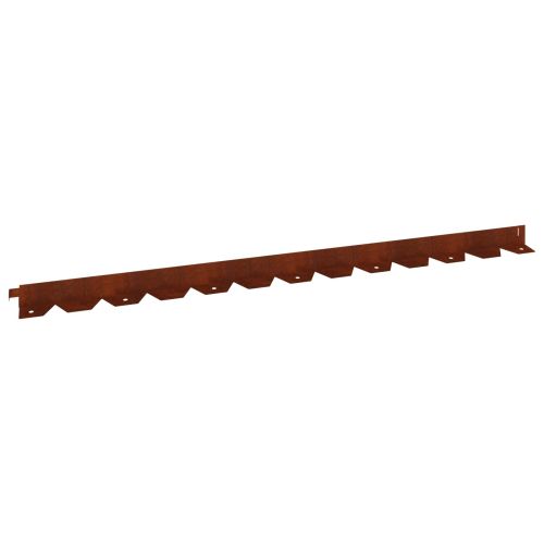 Ограда за трева 20 pcs 102 x 4 x 4 см Стомана Ръждясало