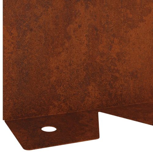 Ограда за трева 20 pcs 102 x 10 x 4 см Стомана Ръждясало