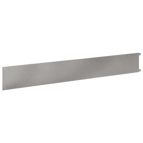 Ограда за трева 10 pcs 102 x 15 x 4 см Стомана Сребристо