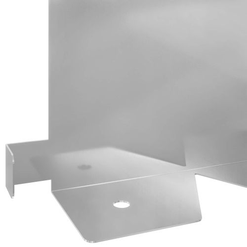 Ограда за трева 20 pcs 102 x 15 x 4 см Стомана Сребристо