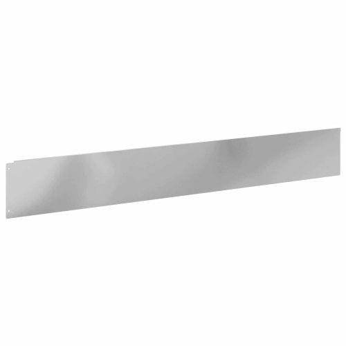 Ограда за трева 10 pcs 100 x 15 cm Стомана Сребристо