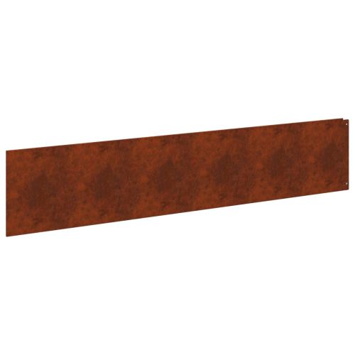 Ограда за трева 20 pcs 100 x 22 см Стомана Ръждясало