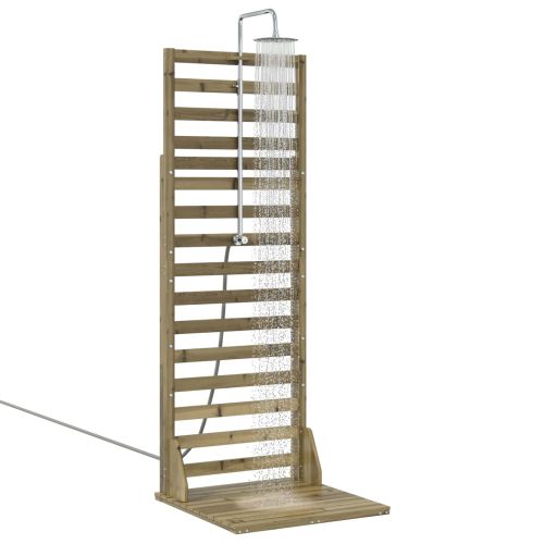 Външен душ 225 cm Натурално